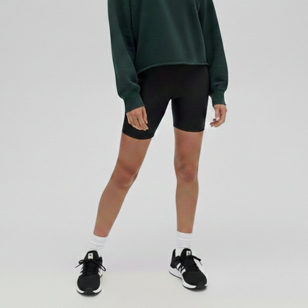 Aritzia Wilfred Mackenzie Black XX-Small Women's Knit Bicycle Shorts EUC